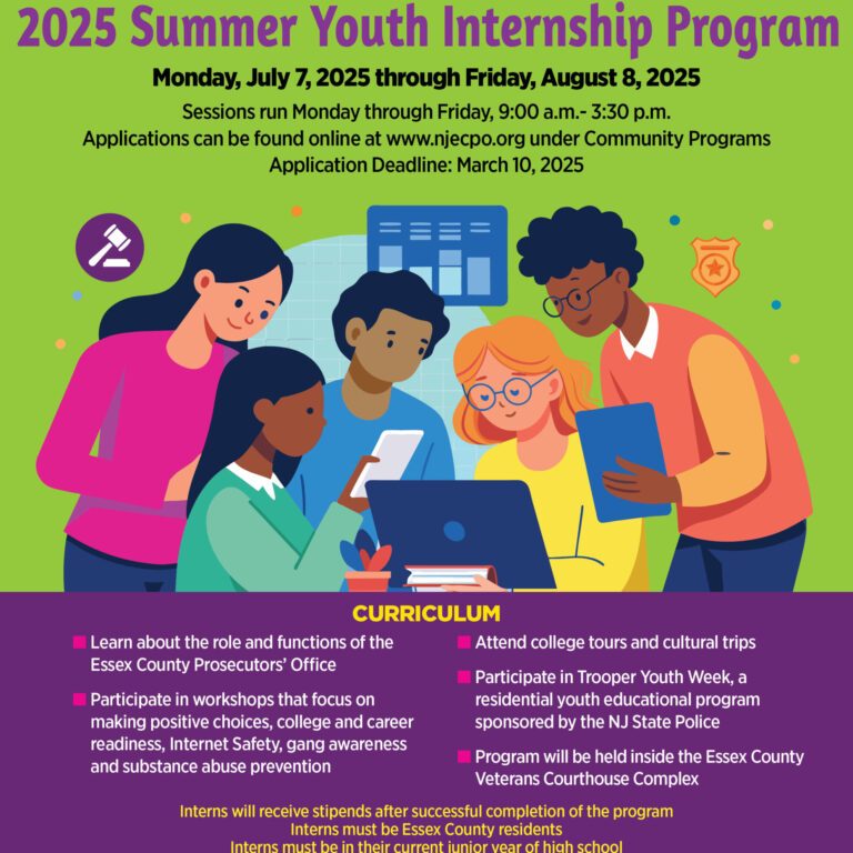 2025 ECPO Summer Youth Internship Program flyer